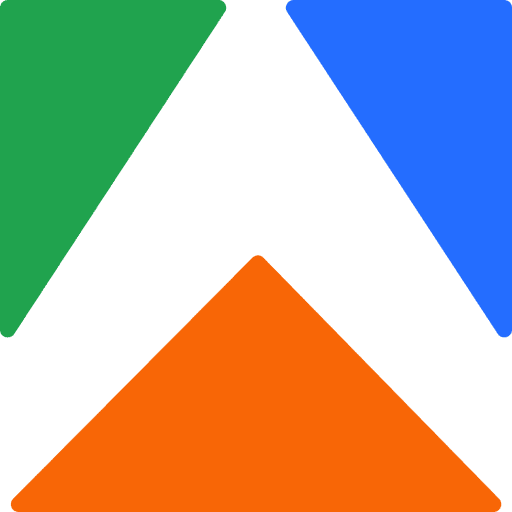 The Apify logo, three colored triangles