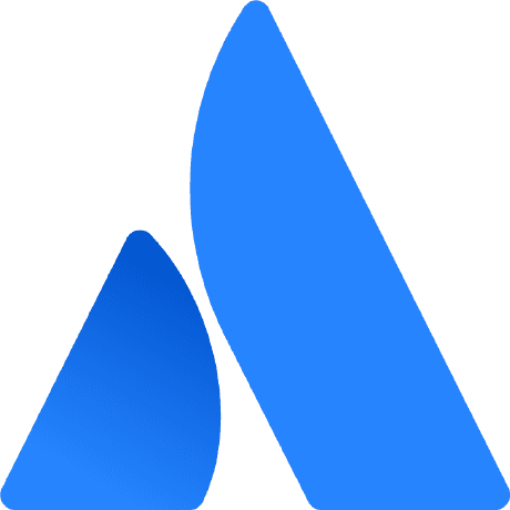 The Atlassian logo, two blue peaks