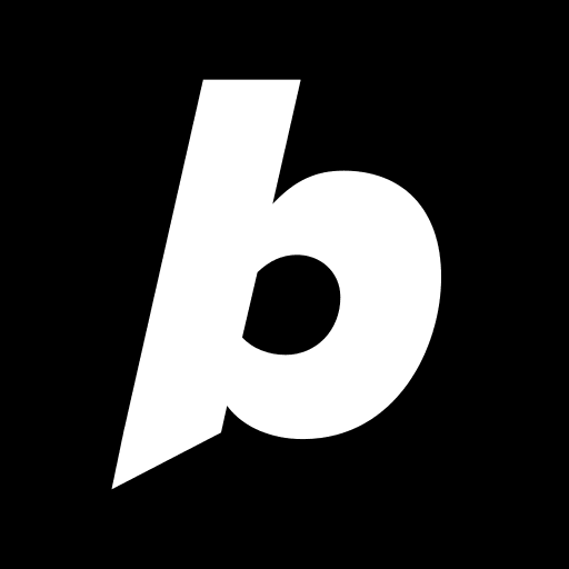The Bolt logo, a white lowercase b on black