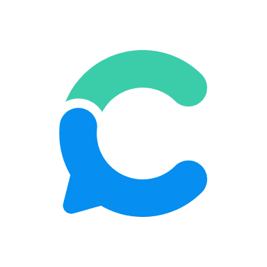 The Consensus logo, a green and blue letter C shaped like a speech bubble