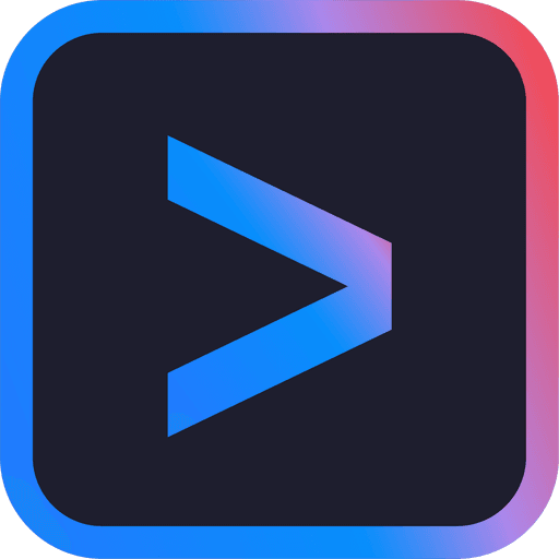 The Gemini CLI icon, a blue prompt arrow