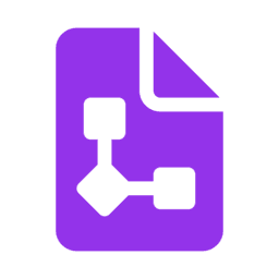 The GitDiagram logo, a purple page with a small diagram