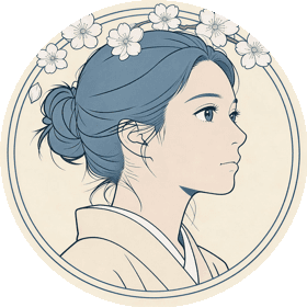 The HanaAgent icon, a drawn portrait of Hana with cherry blossoms
