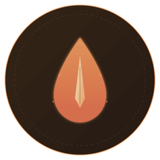 The InkOS logo, an orange ink drop with a pen nib on a dark circle