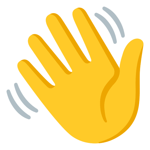 The Jan app icon, a waving hand