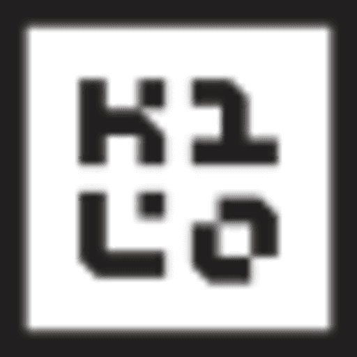 The Kilo logo, the letters k, i, l, o in a square