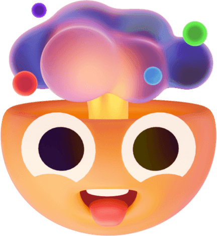 The LobeHub logo, a smiling orange face with a colourful cloud rising from its head