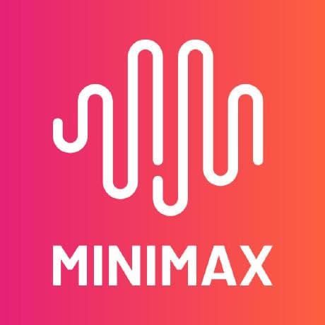 The MiniMax logo, a sound wave above the word MiniMax
