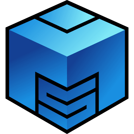 The Msty Studio logo, a blue cube