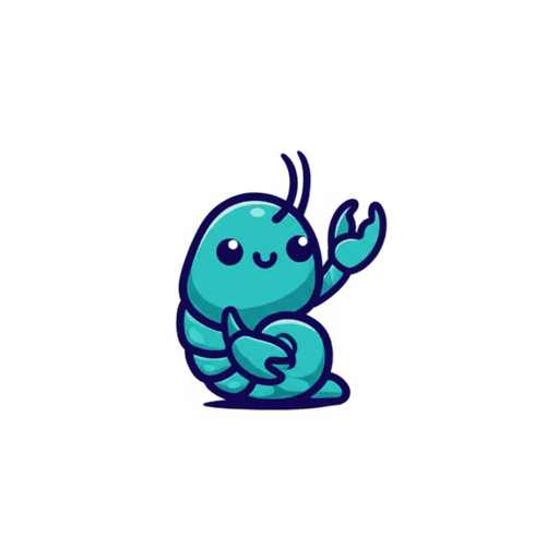 The NanoClaw mascot, a small teal lobster waving