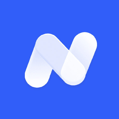 The NextChat logo, a white letter N on a blue square