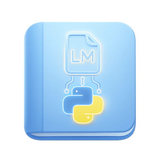 The notebooklm-py logo, a blue book with the letters LM and a Python symbol