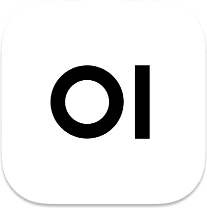 The Open WebUI app icon, the letters OI on a white tile