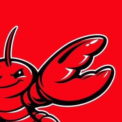 The OpenClaw logo, a red cartoon lobster