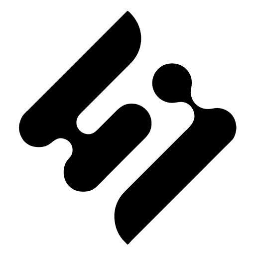 The OpenCreator logo, a black abstract mark