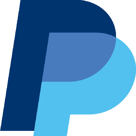 The PayPal logo, two overlapping blue letter Ps