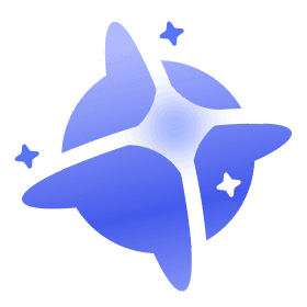 The Nexscope logo, a blue four-pointed star with small sparkles