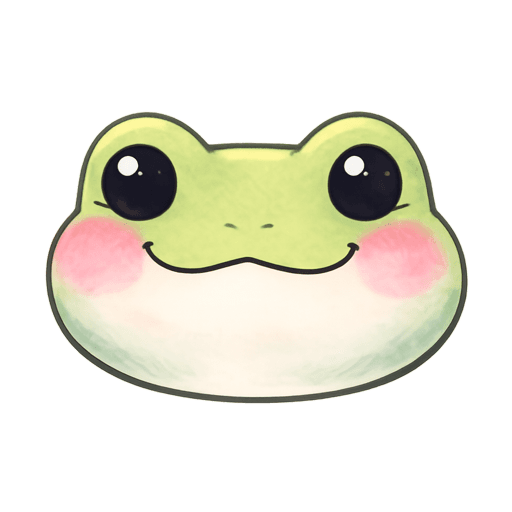 The Read Frog logo, a smiling green frog face