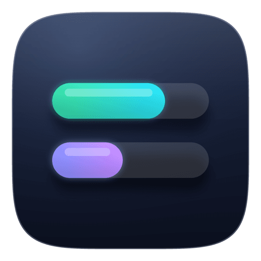 The TokenBar icon, two progress bars on a dark square