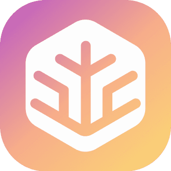 The TuriX logo, a white hexagon on a pink-to-orange gradient