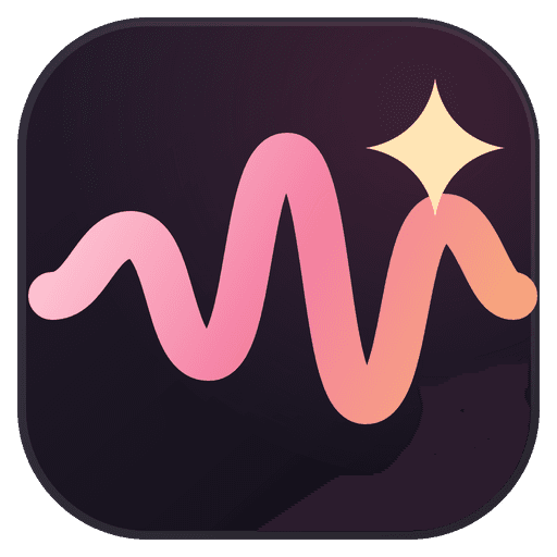 The VoiceStudio logo, a pink waveform with a spark