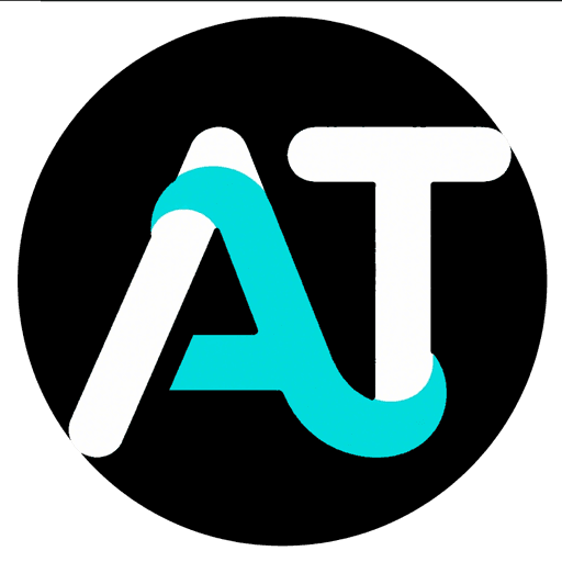 The Agent TARS logo, the letters AT on a black circle
