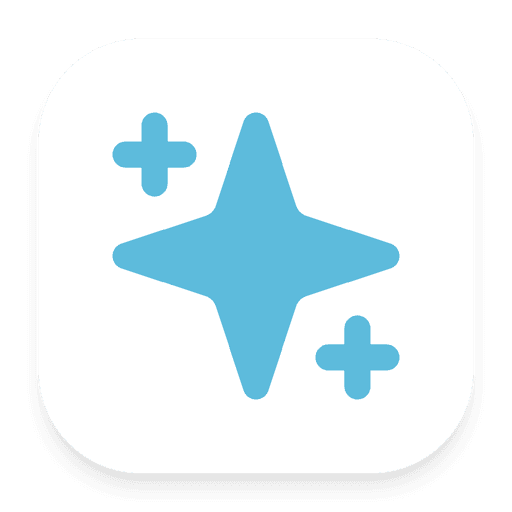 The AstrBot logo, a light blue four-pointed star with two plus signs on a white tile