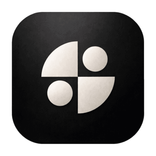 The claude-devtools app icon, cream shapes on a black rounded square
