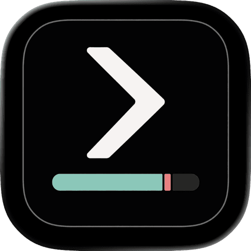 The CodexBar icon, a white chevron above a usage bar on a black square