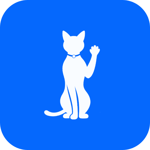 The Concat logo, a white cat waving on a blue rounded square