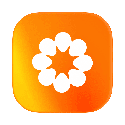 The Dayflow app icon, a white flower shape on an orange square