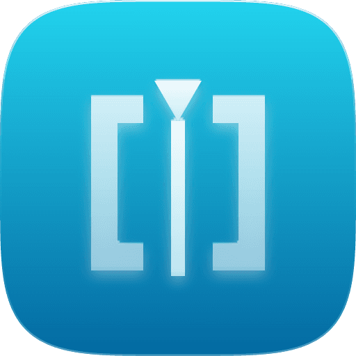 The ffmpeg-skill app icon, a playhead between two editing brackets