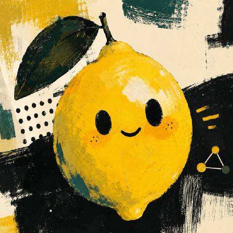 The Lemomo logo, a smiling painted lemon
