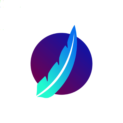The LibreChat logo, a feather over a purple circle